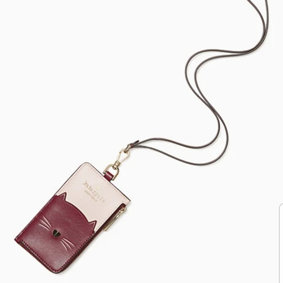 kate spade Handbags - Kate Spade Meow Cat Cardcase Lanyard